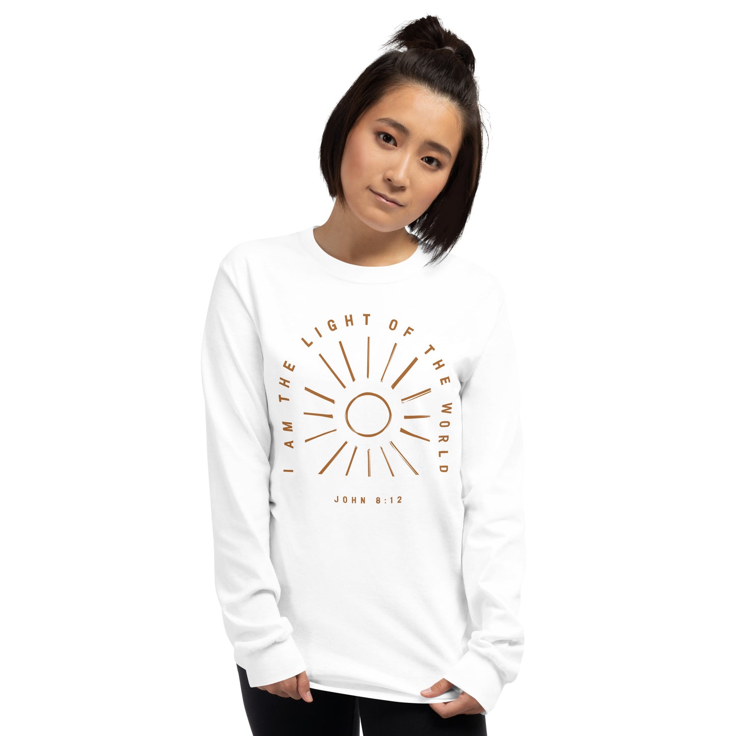I am the Light of the World White Long Sleeve Tee