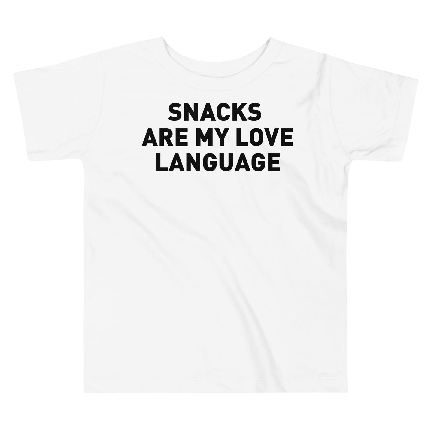 Snacks are My Love Language Toddler Tee