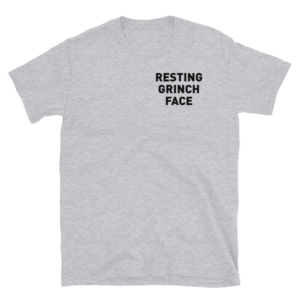 Resting Grinch Face Adult Tee