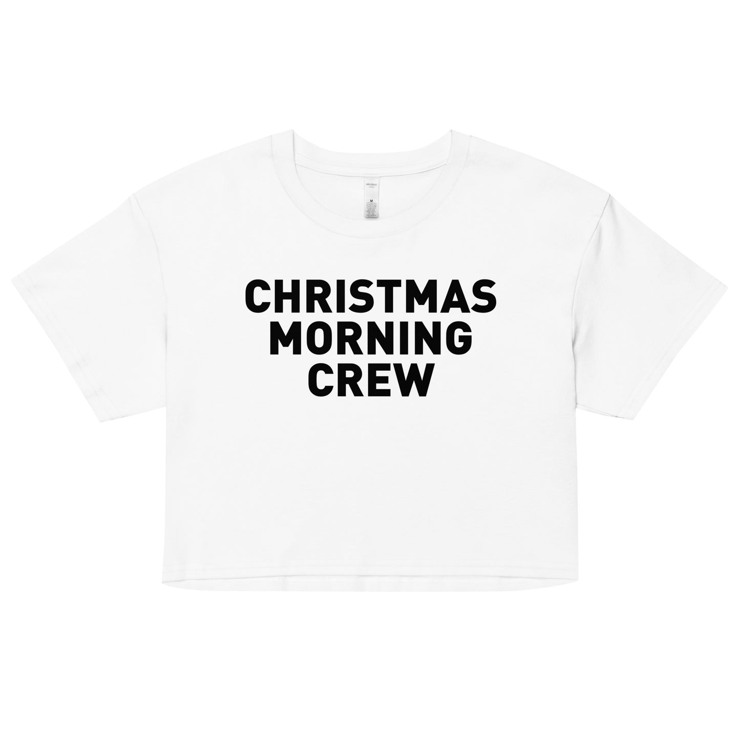Christmas Morning Crew Crop Top