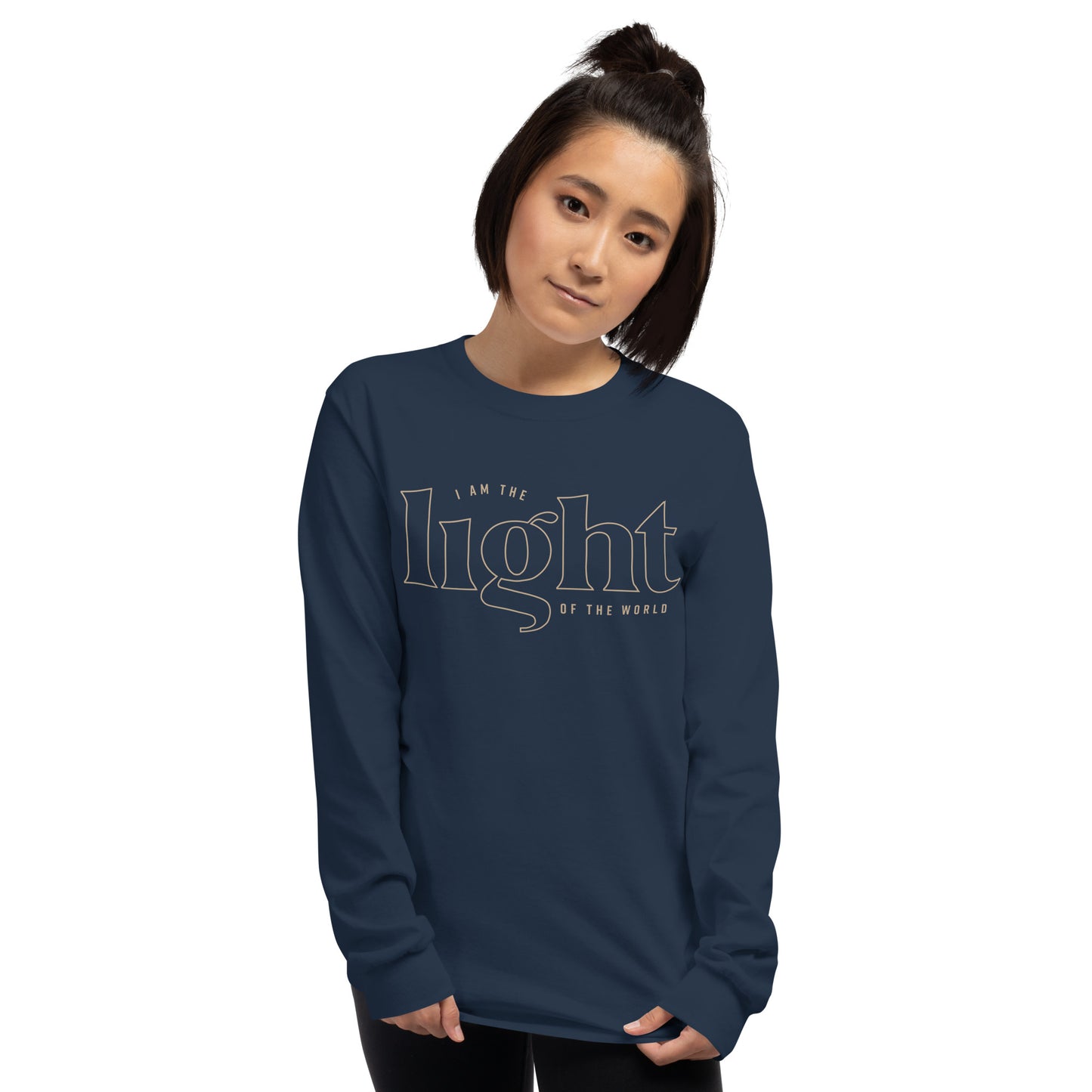 Light of the World Navy Long Sleeve Tee