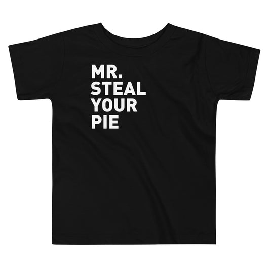 Mr. Steal Your Pie Toddler Tee - Black