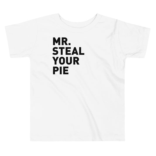 Mr. Steal Your Pie Toddler Tee - White