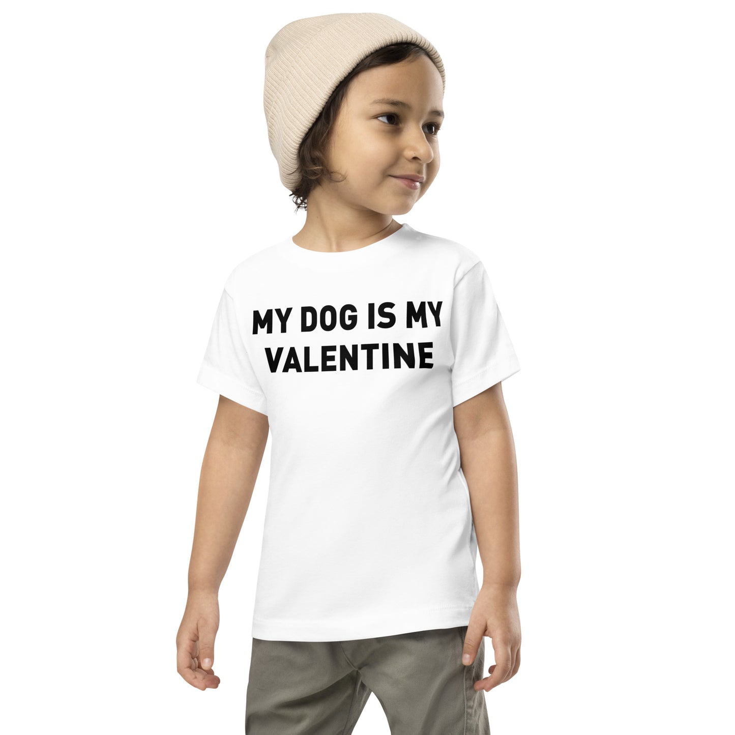 My Dog is My Valentine Toddler Tee