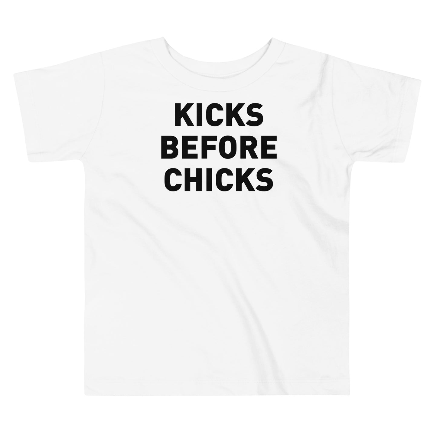 Kicks Before Chicks Toddler Tee