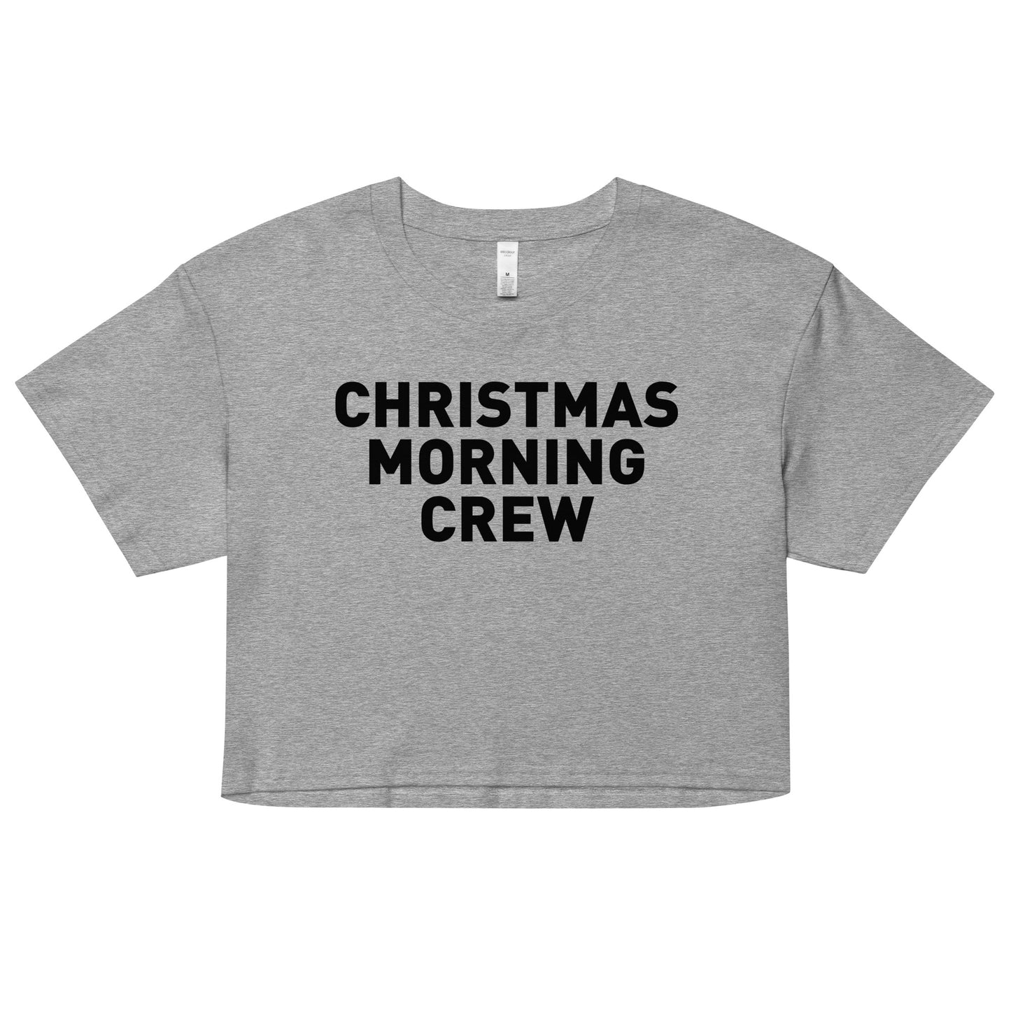 Christmas Morning Crew Crop Top