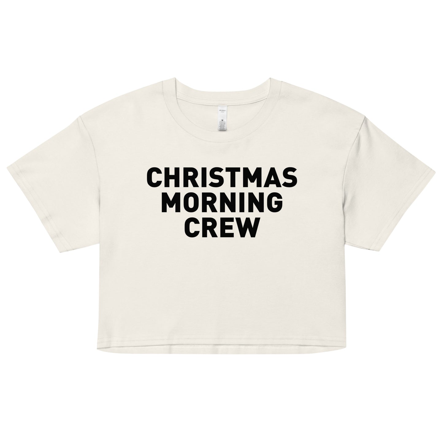 Christmas Morning Crew Crop Top