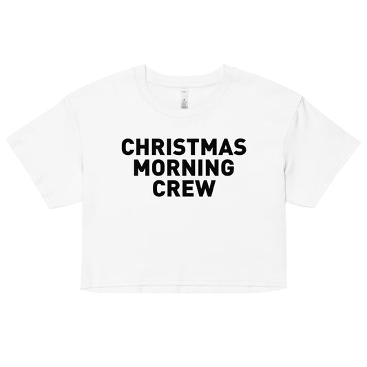 Christmas Morning Crew Crop Top