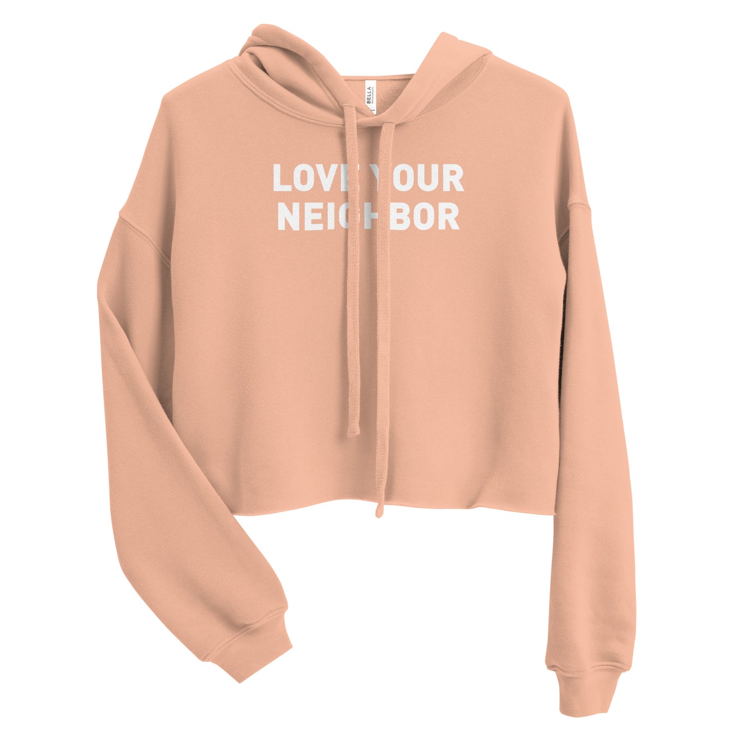 Love Your Neighbor Crop Hoodie