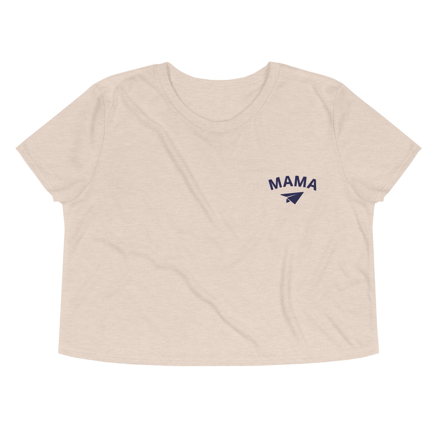 Mama Crop Embroidered Tee