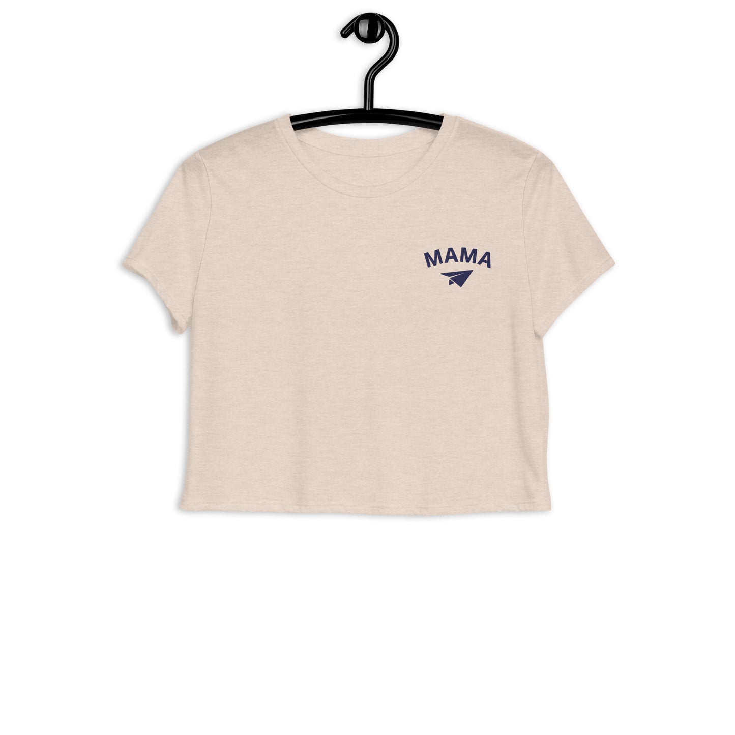 Mama Crop Embroidered Tee